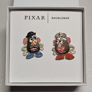 BaubleBar Pixar Mr Mrs Potato Head Stud Earrings Disney Toy Story New